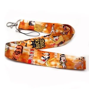 Arlo Wear Queen Classic Rock Band Freddie Mercury Lanyard Keychain ID Badge